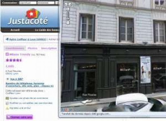 Justacoté intègre Google Street View !