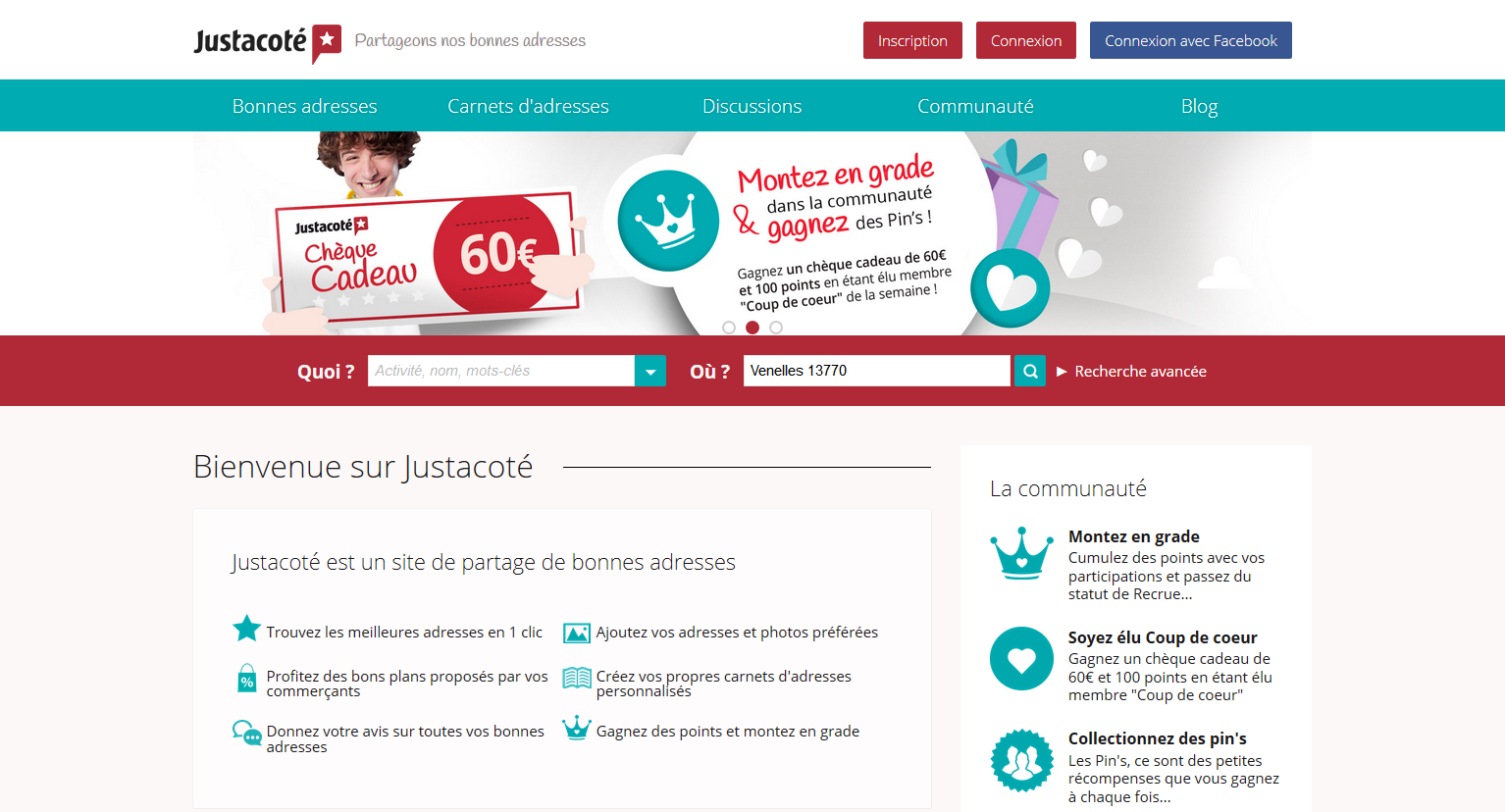 Nouveau site Justacoté