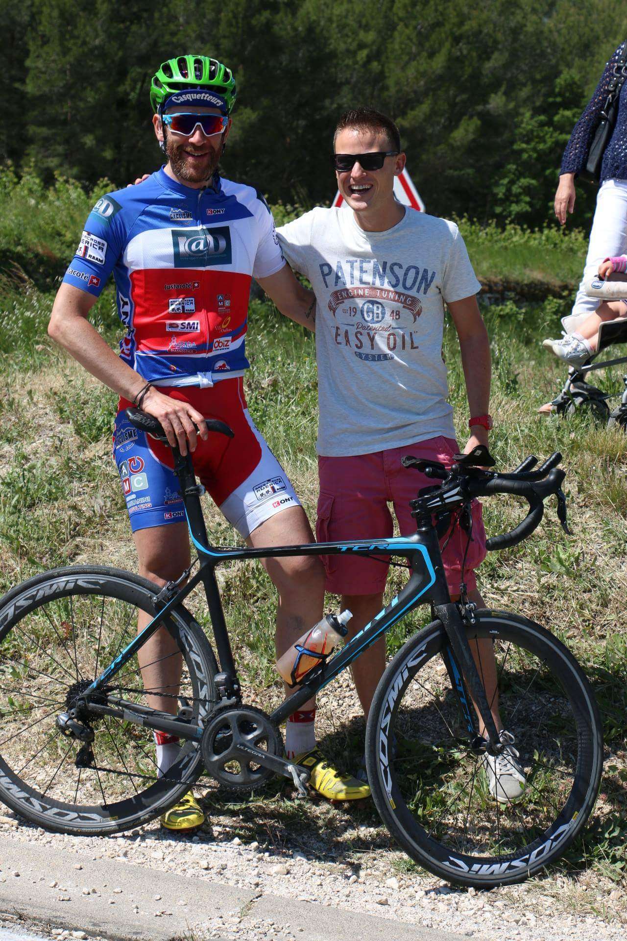 Arnaud Manzanini à Aix en Provence, après la traversée Nord Sud de l'hexagone avec Fabrice de Justacoté !