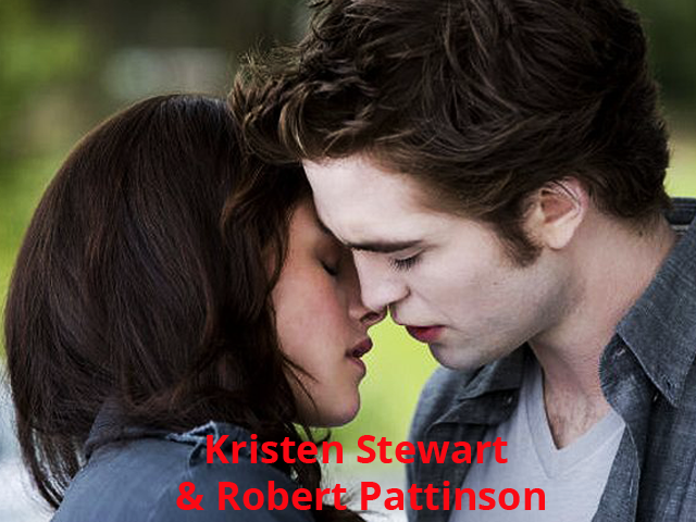Le baiser de Robert Pattison & Kristen Stewart - 640 x 480
