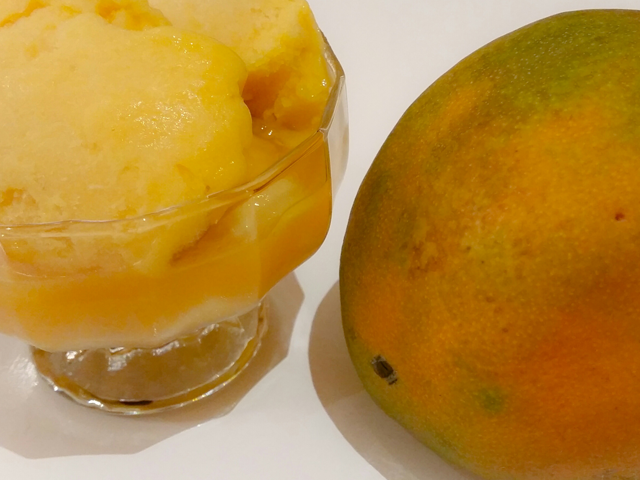 Glace : Sorbet mangue - 640 x 480