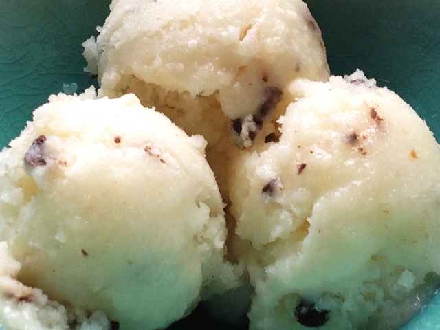 Glaces : Sorbet poire chocolat - 640 x 480