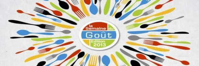 La semaine du goût c'est du 14 au 21 octobre 2013 dans toute la France !