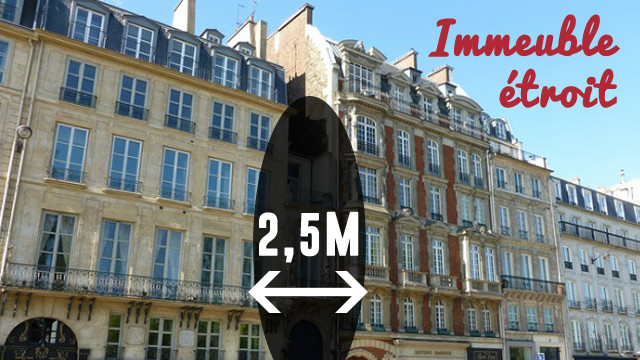 L'immeuble le plus étroit de Paris