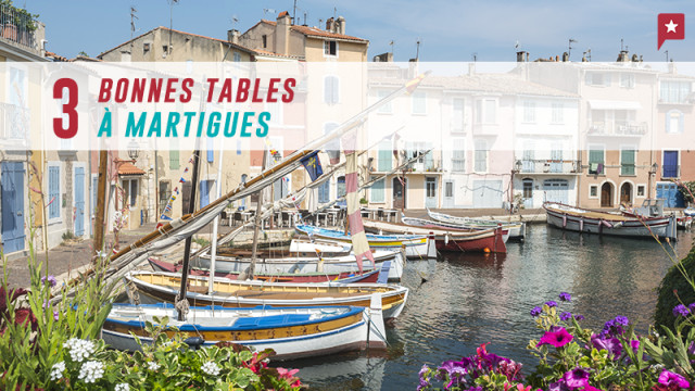 Martigues : 3 restos avec terrasse au bord du canal