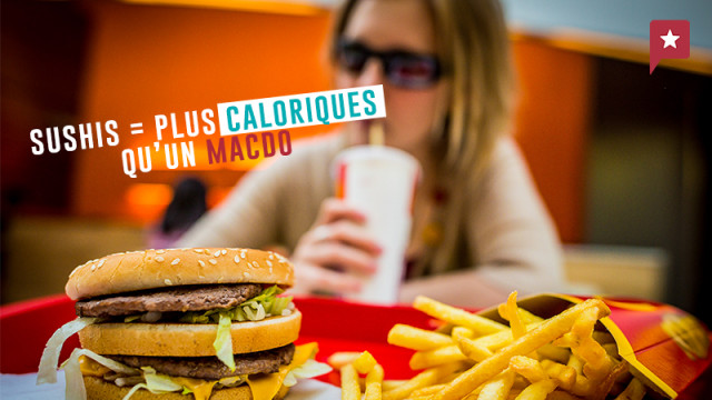 Les sushis plus caloriques qu'un repas au Mac-Do. Vrai ou faux ?